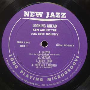 Ken McIntyre w/Eric Dolphy / Looking Ahead Prestige / Newjazz NJLP