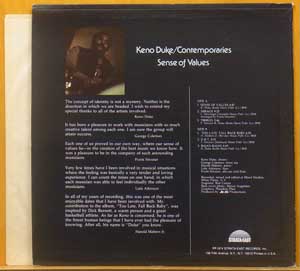 Keno Duke - Contemporaries, ケノ デューク, Sense Of Values