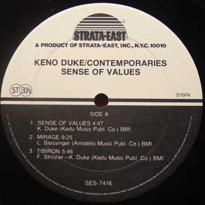 Keno Duke - Contemporaries, ケノ デューク, Sense Of Values